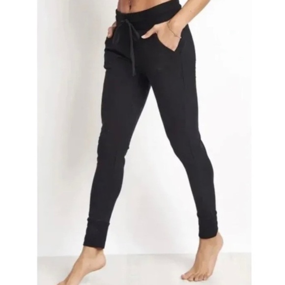 Free People Movement Sunny Skinny Black Jogger Sweatpants S - Picture 2 of 8